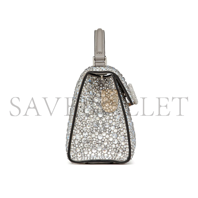 Va1e*ntin0 mini vsling handbag with sparkling embroidery xw2b0g97vff72a (19*13*9cm)